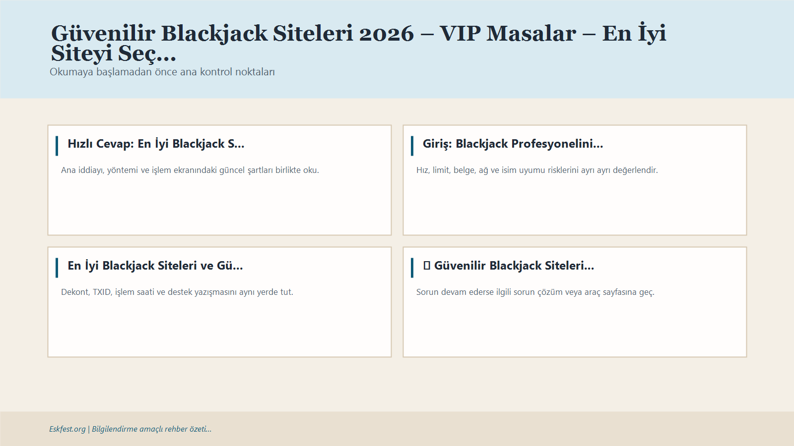 Güvenilir Blackjack Siteleri 2026 – Vip Masalar – En İyi Siteyi Seç 1 Güvenilir Blackjack Siteleri 2026 – Vip Masalar – En İyi Siteyi Seç Için Kısa Karar Ve Kontrol Infografiği